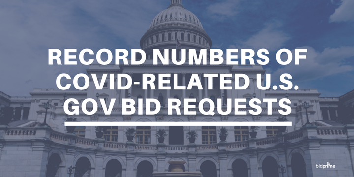 Record Numbers of COVID-related U.S. Gov Bid Requests