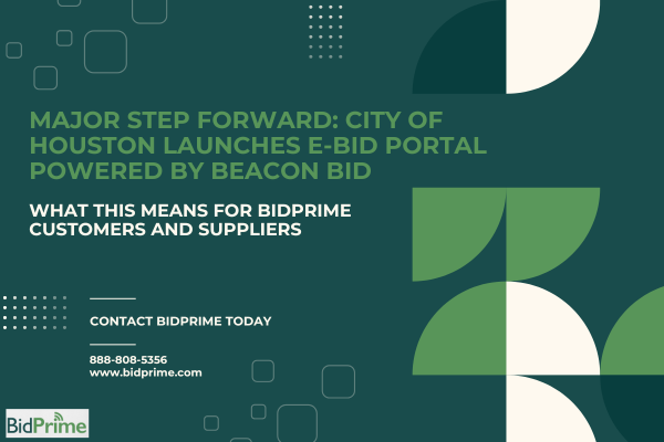 Major Step Forward: City of Houston Launches E-Bid Portal Powered by Beacon Bid